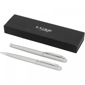 Andante duo pen gift set (black ink) Silver