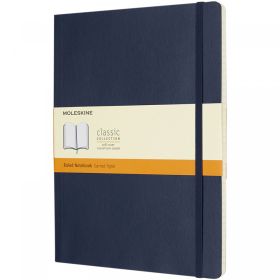 Moleskine Classic XL soft cover notebook - ruled Sapphire blue