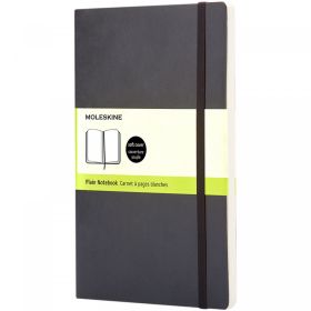 Moleskine Classic L soft cover notebook - plain Black