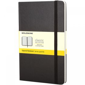 Moleskine Classic PK hard cover notebook - squared Black