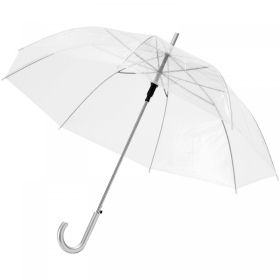 Kate 23" transparent auto open umbrella White