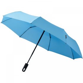 Trav 21.5" foldable auto open/close umbrella Aqua