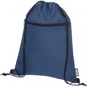 Ross RPET drawstring bag 5L Blue