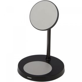 Magclick magnetic dual wireless charging stand Black