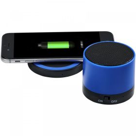 Cosmic Bluetooth® speaker and wireless charging pad Royal blue