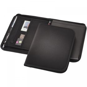 Berkely A4 zippered portfolio Black