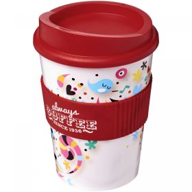 Brite-Americano® Medio 300 ml tumbler with grip RED