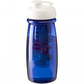 H2O Active® Pulse 600 ml flip lid sport bottle & infuser Transparent blue