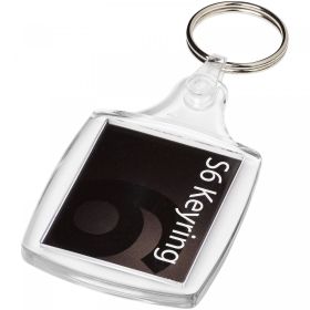 Vosa A6 keychain with plastic clip White