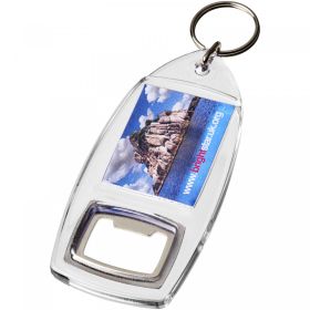 Jibe R1 bottle opener keychain Transparent