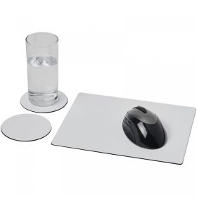 Brite-Mat® mouse mat and coaster set combo 2 Black