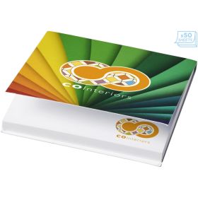 Sticky-Mate® soft cover squared sticky notes 75x75mm White