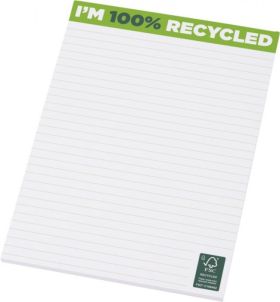 Desk-Mate® A5 recycled notepad White