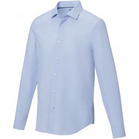 Cuprite long sleeve men's organic shirt Blue