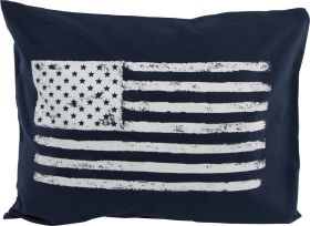 Pillow Cover USA Navy Blue