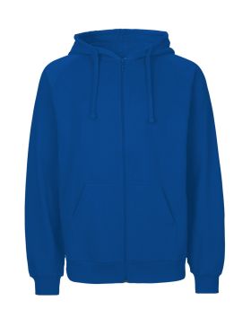 Mens Hoodie w. Zip Blue