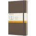 Moleskine Classic L hard cover notebook - ruled Earth brown