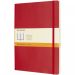 Moleskine Classic XL soft cover notebook - ruled Scarlet red