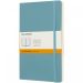 Moleskine Classic L soft cover notebook - ruled Reef blue