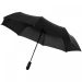 Trav 21.5" foldable auto open/close umbrella Solid black