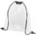 Lancaster transparent drawstring bag 5L Solid black