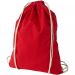 Oregon 100 g/m² cotton drawstring bag 5L RED