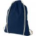 Oregon 100 g/m² cotton drawstring bag 5L navy