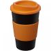 Americano® 350 ml insulated tumbler with grip Solid black