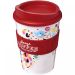 Brite-Americano® Medio 300 ml tumbler with grip RED