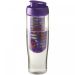 H2O Active® Tempo 700 ml flip lid sport bottle & infuser Transparent