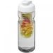 H2O Active® Base 650 ml flip lid sport bottle & infuser Transparent