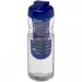 H2O Active® Base 650 ml flip lid sport bottle & infuser Transparent