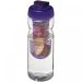 H2O Active® Base 650 ml flip lid sport bottle & infuser Transparent