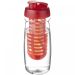 H2O Active® Pulse 600 ml flip lid sport bottle & infuser Transparent Transparent