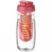 H2O Active® Pulse 600 ml flip lid sport bottle & infuser Transparent Transparent