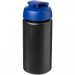 Baseline® Plus grip 500 ml flip lid sport bottle Solid black Solid black