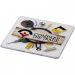 Renzo square plastic coaster Transparent clear