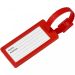 River window luggage tag RED