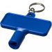 Maximilian rectangular utility key keychain  Blue