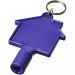 Maximilian house-shaped utility key with keychain Purple