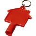 Maximilian house-shaped utility key with keychain RED