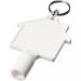 Maximilian house-shaped utility key with keychain White