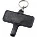 Largo plastic radiator key with keychain Solid black