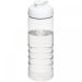 H2O Active® Treble 750 ml flip lid sport bottle Transparent