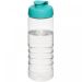 H2O Active® Treble 750 ml flip lid sport bottle Transparent