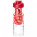 H2O Active® Treble 750 ml flip lid bottle & infuser Transparent Transparent