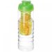 H2O Active® Treble 750 ml flip lid bottle & infuser Transparent Transparent