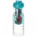 H2O Active® Treble 750 ml flip lid bottle & infuser Transparent Transparent