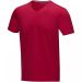 Kawartha short sleeve men's organic V-neck t-shirt RED