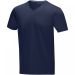 Kawartha short sleeve men's organic V-neck t-shirt navy